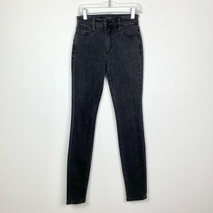 Joe's Jeans Dark Gray High Rise Skinny Jeans